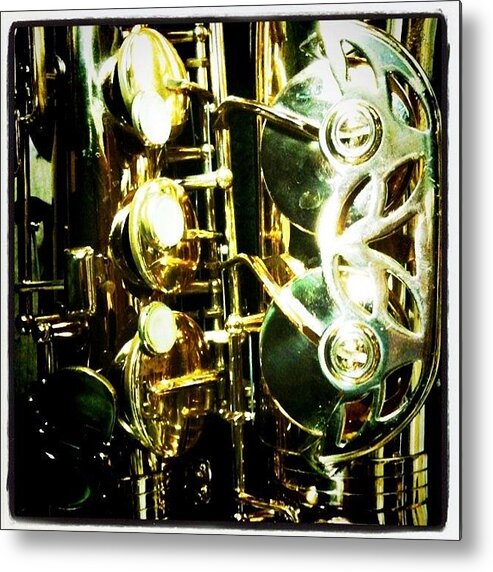  Metal Print featuring the photograph Sax Keys by Ken Powers