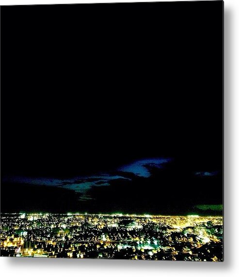 City Metal Print featuring the photograph Sky Lines & City Lights by Joel Lopez