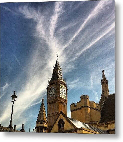Londontown Metal Print featuring the photograph #skyline #skyporn #clouds #abstractart by Ritchie Brown