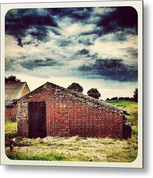 Beautiful Metal Print featuring the photograph Small #farm #building by Wilbert Claessens