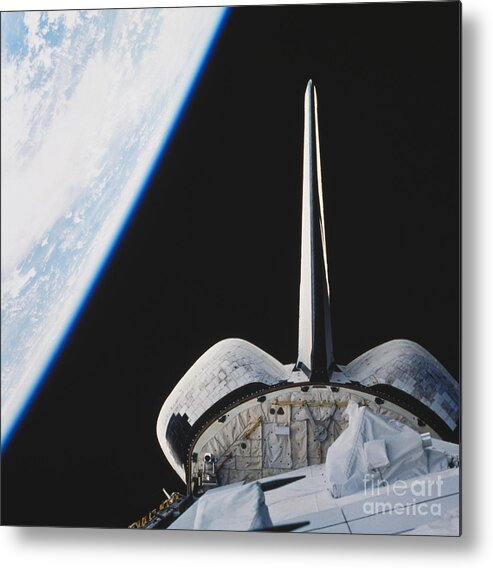 Space Travel Metal Print featuring the photograph Space Shuttle Endeavour by Science Source