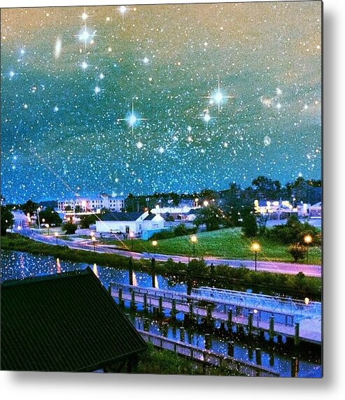  Metal Print featuring the photograph Starry Night In Norfolk W/ My Boys by B Wil