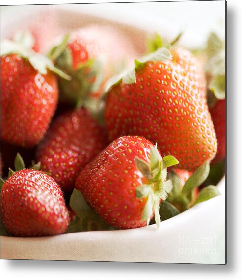 Strawberry Metal Print featuring the photograph Strawberries by Kim Fearheiley
