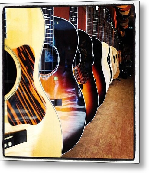 Guitars Metal Print featuring the photograph Strings by Adina St John