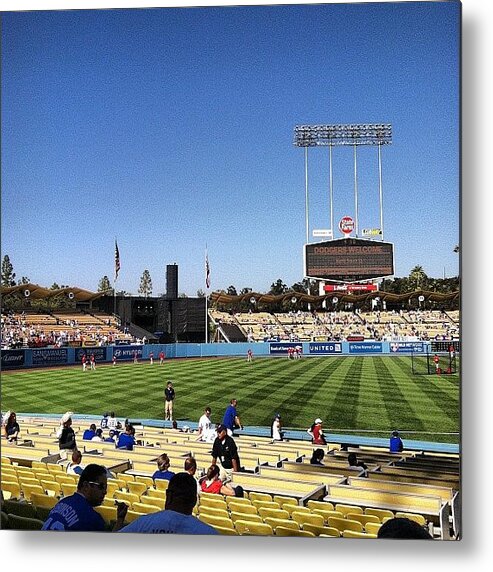  Metal Print featuring the photograph Sunday Funday At Dodger Stadium! by Brittany Ryburn