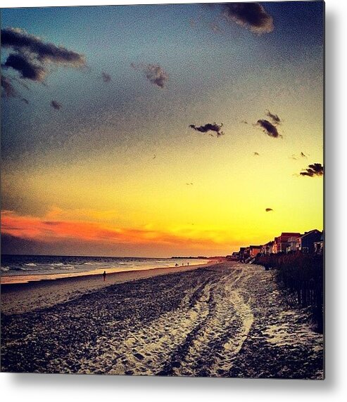 Gardencity Metal Print featuring the photograph #sunset #gardencity 🌞🏄 by Katie Williams