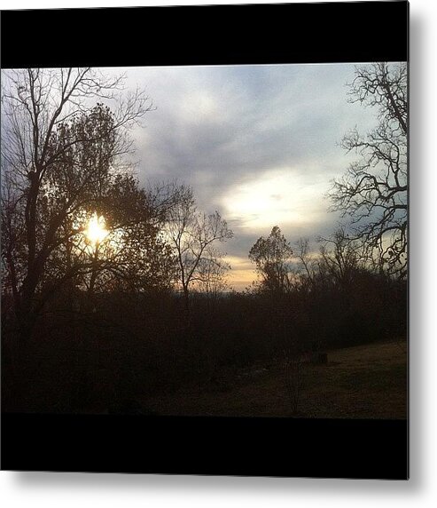  Metal Print featuring the photograph Thanksgiving Sunrise 2012 by Nadine Rippelmeyer