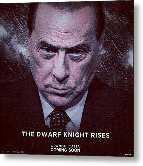 Berlusconi Metal Print featuring the photograph The Dwarf Knight by Thomas Magnum
