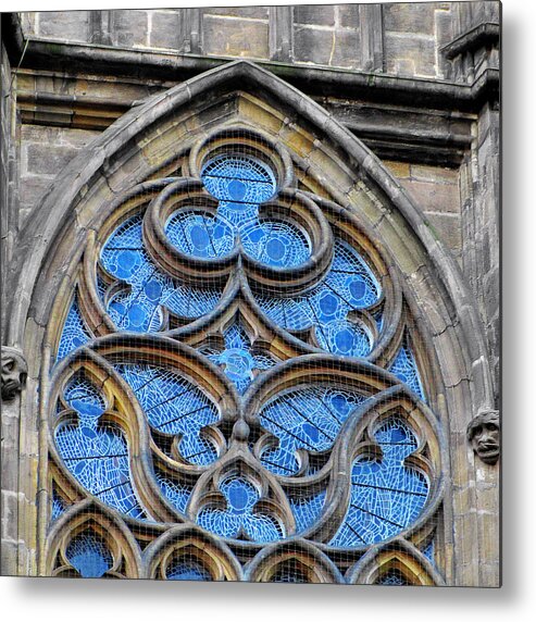 Vitus Metal Print featuring the photograph The folly of windows in Prague by Alexandra Till