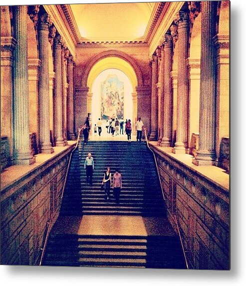 Summer Metal Print featuring the photograph The Grand Staircase In The Met. #nyc by Luke Kingma