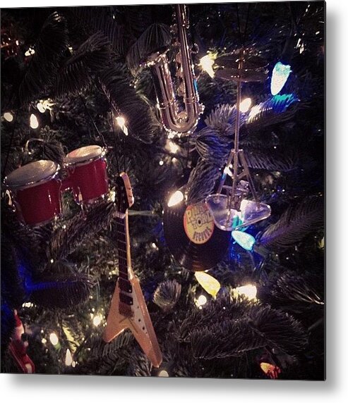 Christmas Metal Print featuring the photograph The Tree That Rock Built by Julie M