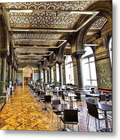 50likes Metal Print featuring the photograph Tiled Hall Cafe Leeds... No Finer Place by Carl Milner