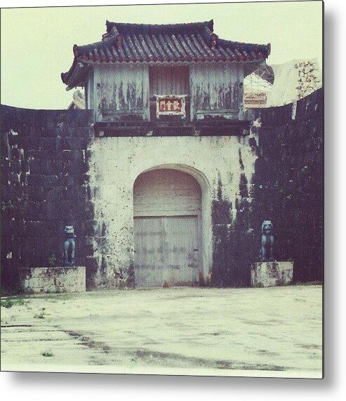 Feudal Metal Print featuring the photograph Tori Castle Gate by Micah Mulinix