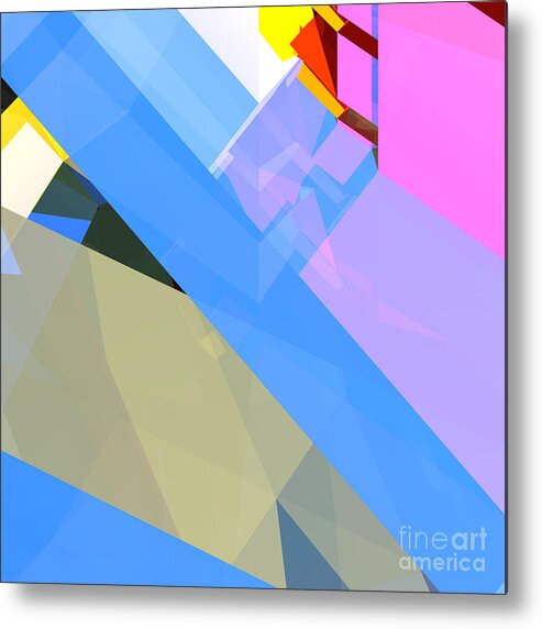Abstract Metal Print featuring the digital art Tower Series 29 by Russell Kightley