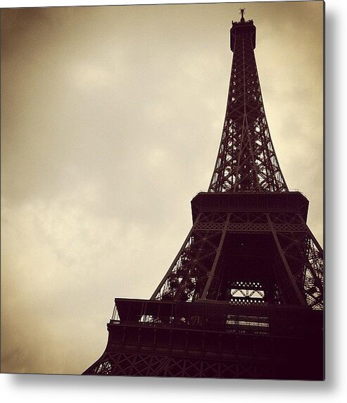 Eiffel Tower Metal Print featuring the photograph Tower by Shayne Arcilla