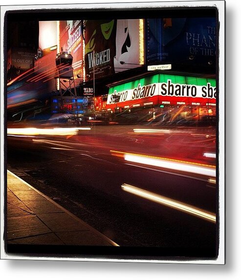 Newyork Metal Print featuring the photograph Traffic Flares #newyork by Pushkaraj Shirke