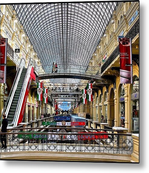 Shop Metal Print featuring the photograph #travel #travelingram #mall #shop by Tommy Tjahjono