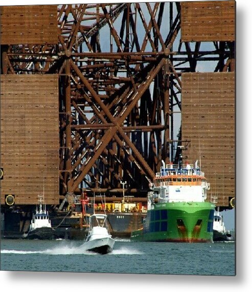 Huge Metal Print featuring the photograph Tugboat Power by James Granberry