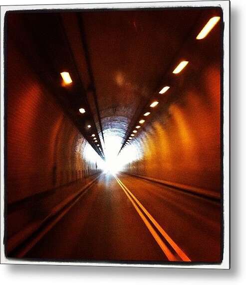 Photoparade Metal Print featuring the photograph Tunnel In West Virginia by Abril Andrade