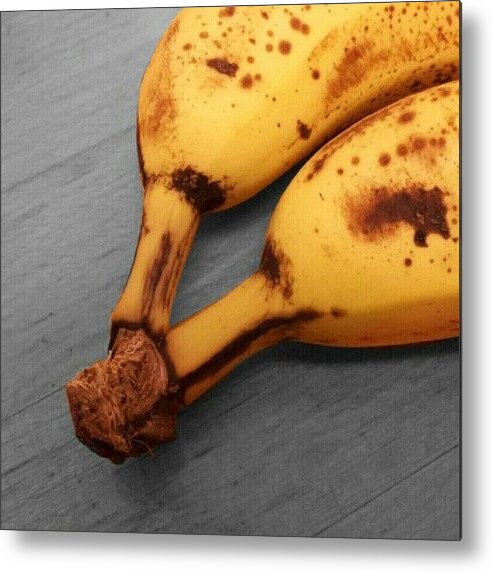Bananas Metal Print featuring the photograph Two Of A Kind. #two #banana #bananas by Jess Gowan