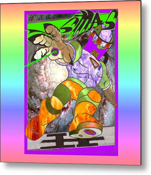 Cartoon Coloring Metal Print featuring the photograph Typo Cartoon by Tony Murray