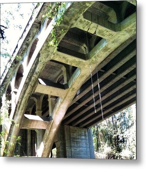 Bridges Metal Print featuring the photograph Under The Bridge In Oswego Creek by Anna Porter