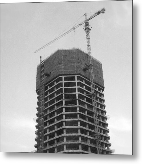 Building Metal Print featuring the photograph Unfinish #building #architecture by Cheryl Cheung