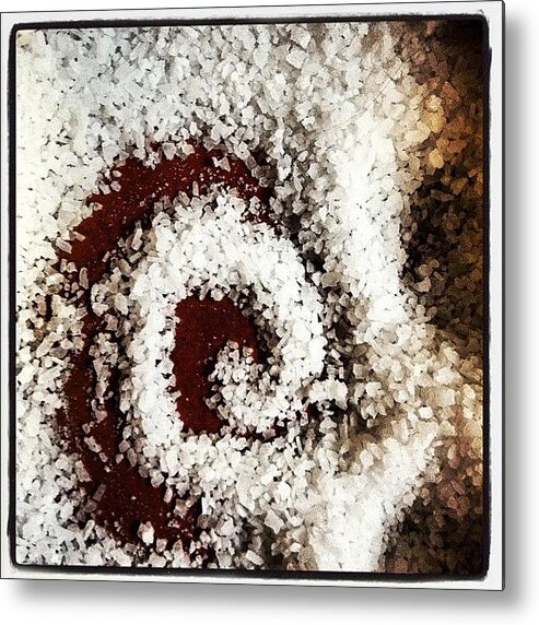 Salt Metal Print featuring the photograph Untitled #6-Salt by Lisa Nichols