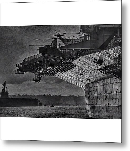  Metal Print featuring the photograph Uss Midway by Larry Marshall