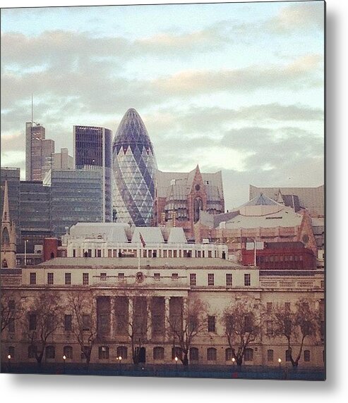  Metal Print featuring the photograph View Of London Skyline by Anne Marie