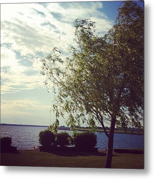 Bluesky Metal Print featuring the photograph #view #water #sunshine #sun #reflection by Jenna Luehrsen