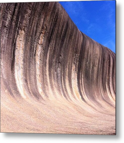 Natural Metal Print featuring the photograph Wave Rock by Bonnie Mulholland