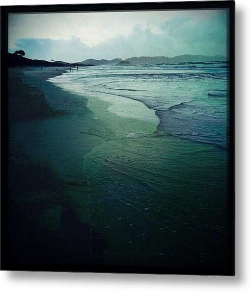  Metal Print featuring the photograph Waves In Emerald / Rhythms Flow Endless by Glenda Hubbard