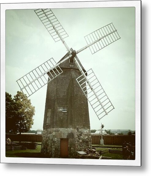 Windmill Metal Print featuring the photograph Windmill by Tony Yu