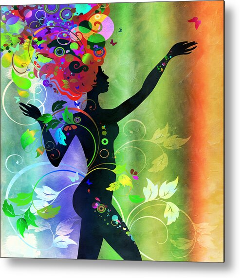 Amaze Metal Print featuring the digital art Wonderful 2 by Angelina Tamez