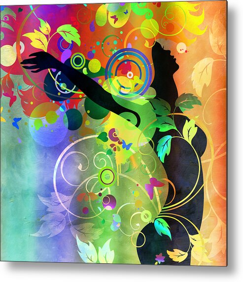 Amaze Metal Print featuring the mixed media Wondrous 2 by Angelina Tamez