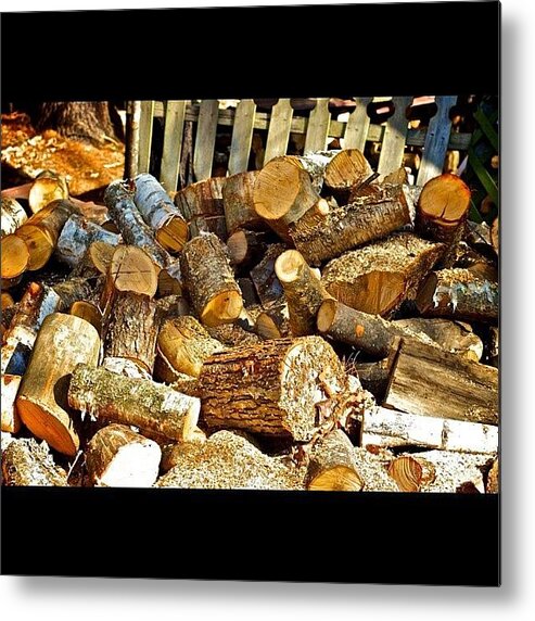 Street Metal Print featuring the photograph Wood by Richard Santiago