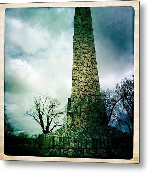 Monument Metal Print featuring the photograph WWI Monument at Fort Riley KS by Cody Barnhart