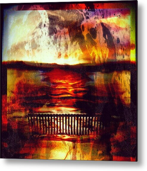  Metal Print featuring the photograph Yellowstone Hell (billirubin Remix) by Artemis Sere