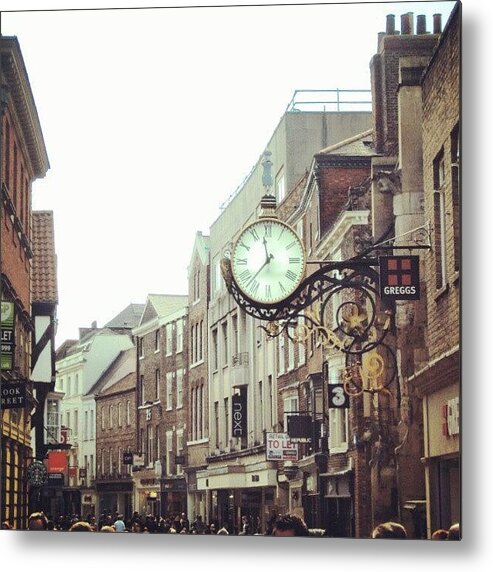 Building Metal Print featuring the photograph #york #city #uk #england #building by Abdelrahman Alawwad