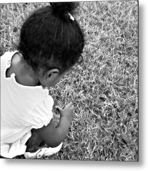 Andrography Metal Print featuring the photograph Young & Inquisitive.... #instadroid by Kel Hill