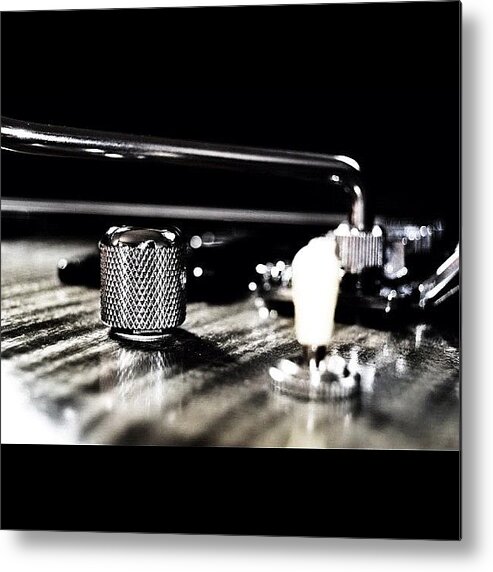 Beautiful Metal Print featuring the photograph Zooming In The #volume #guitar #pot Of by Max Guzzo