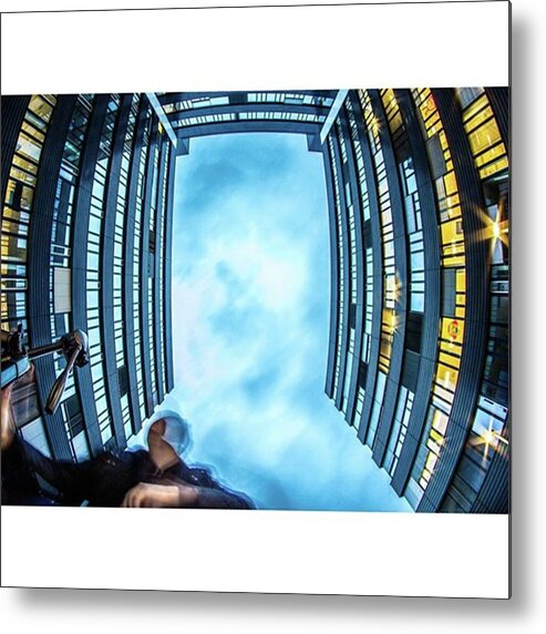 Urban Metal Print featuring the photograph  #abstract #abstracted #autoportrait by Szoke Frantisek