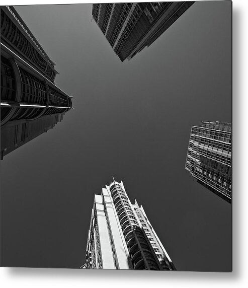 Architecture Metal Print featuring the photograph Abstract Architecture - Mississauga by Shankar Adiseshan