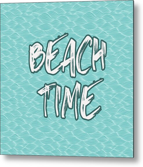 Beach Towels Metal Print featuring the photograph Beach time #1 by Thomas Leparskas