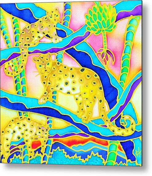 Tropics Metal Print featuring the painting Colorful tropics 6 by Hisayo OHTA