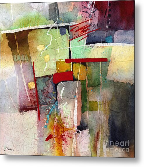 Abstract Metal Print featuring the painting Florid Dream #2 by Hailey E Herrera