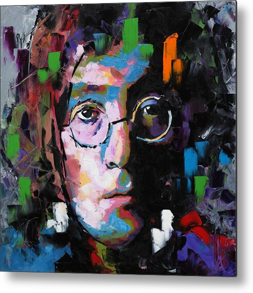 John Lennon Metal Print featuring the painting John Lennon #1 by Richard Day