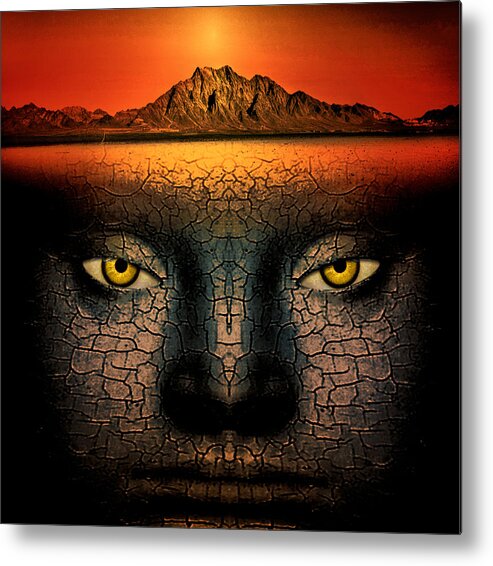 Composite Metal Print featuring the photograph Mirage by Jim Painter