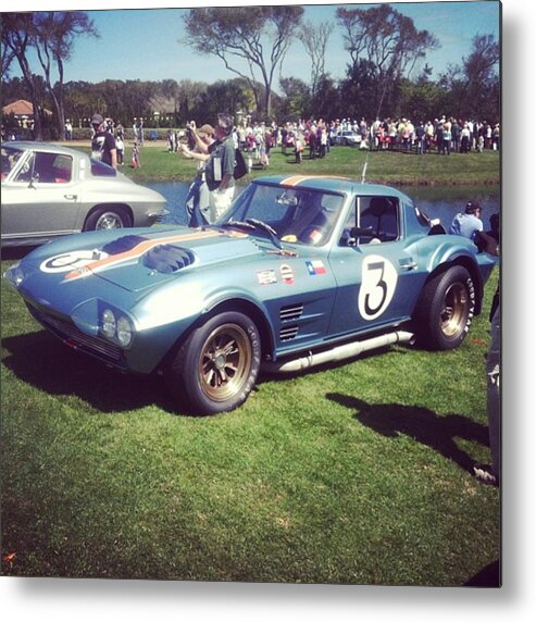 Corvetteracecar Metal Print featuring the photograph Muscle And Magic Amelia 2013 #1 by Noelle Dumas